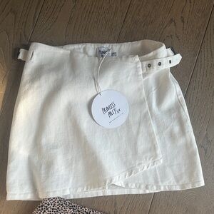 Princess Polly White Denim Skirt